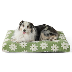 LE SURE XLarge Dog Bed green shredded-foam view shows plush support