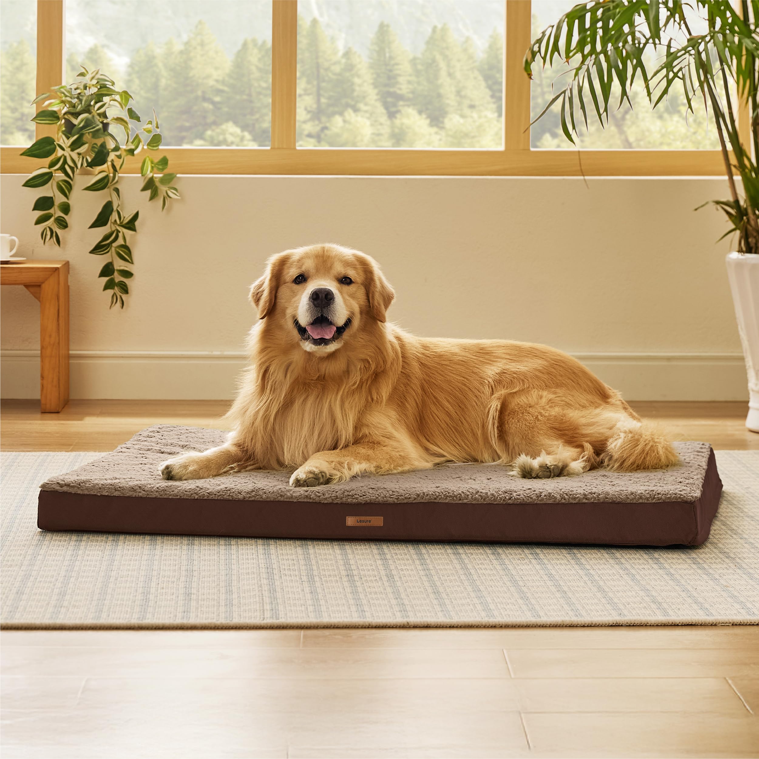 LE SURE XL non-slip dot-grip base helps keep the cover in place on floors.