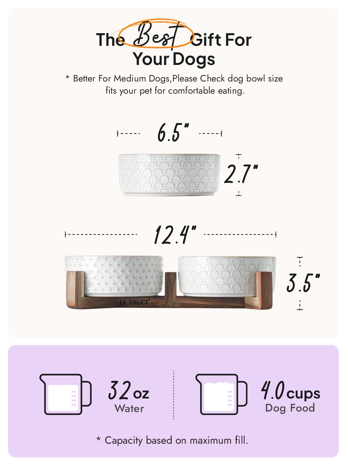 LE TAUCI acacia wood stand adds stylish stability to meals