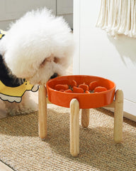 LE TAUCI ceramic slow-feed bowl shows inner maze design to slow eating