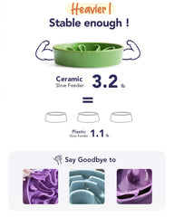 LE TAUCI ceramic bowl with anti-slip base keeps dining steady during meals