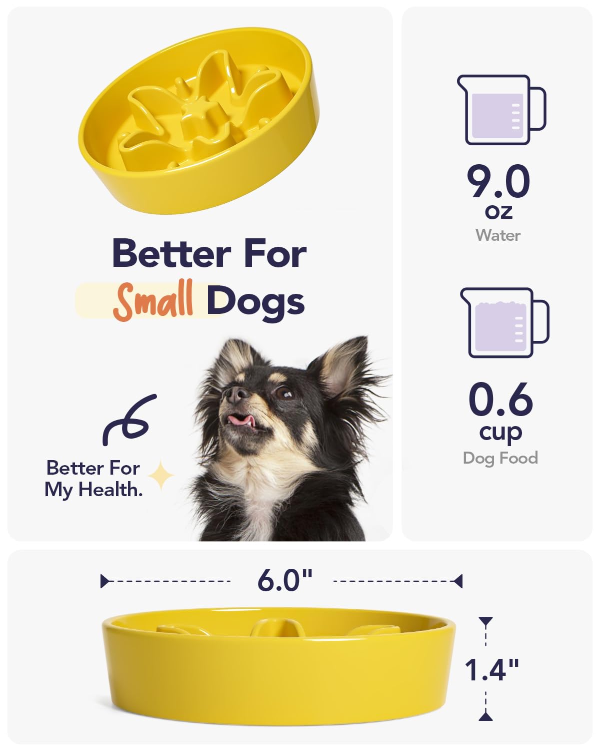 LE TAUCI star yellow maze pattern encourages slower, engaging mealtimes.
