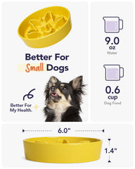 LE TAUCI star yellow maze pattern encourages slower, engaging mealtimes.