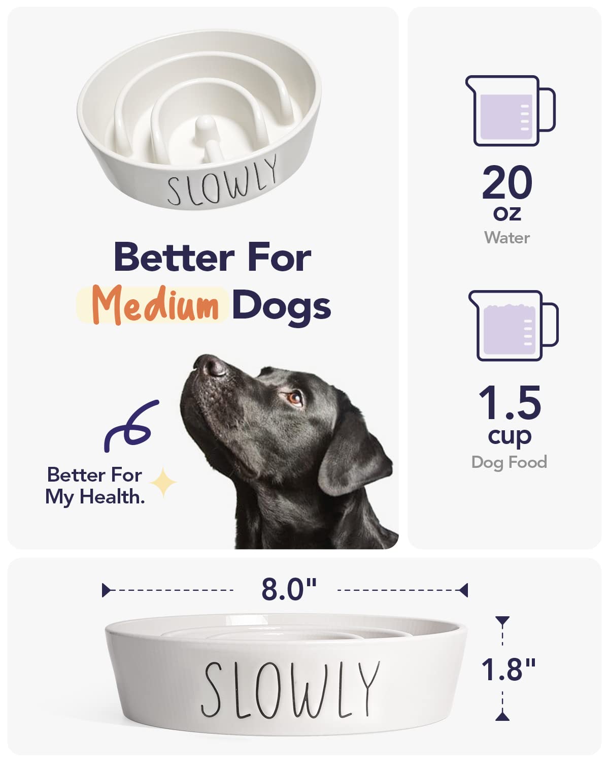 LE TAUCI PET microwave-safe ceramic bowl keeps food warm safely