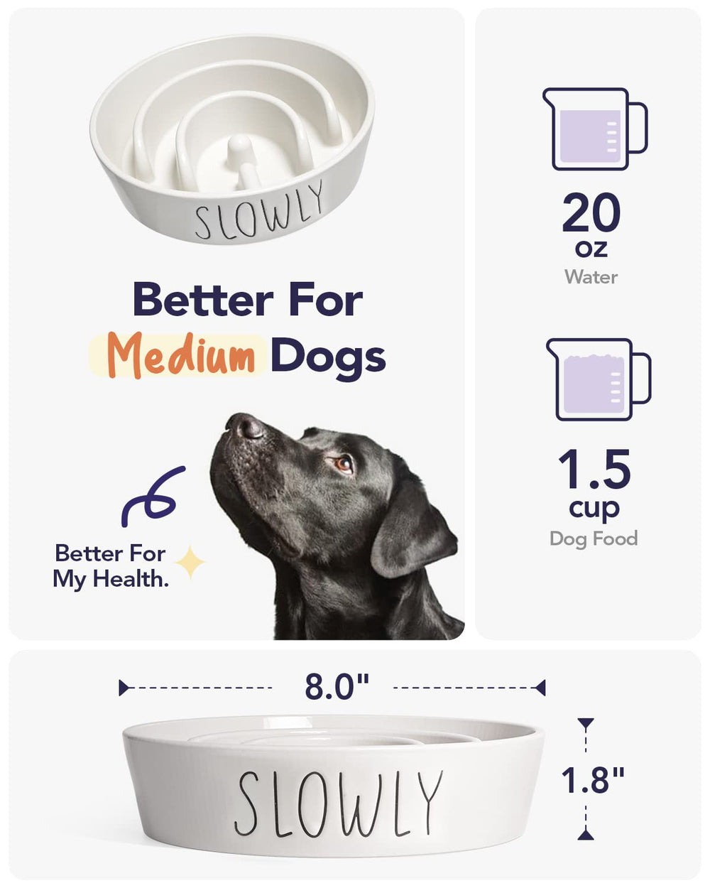 LE TAUCI PET microwave-safe ceramic bowl keeps food warm safely