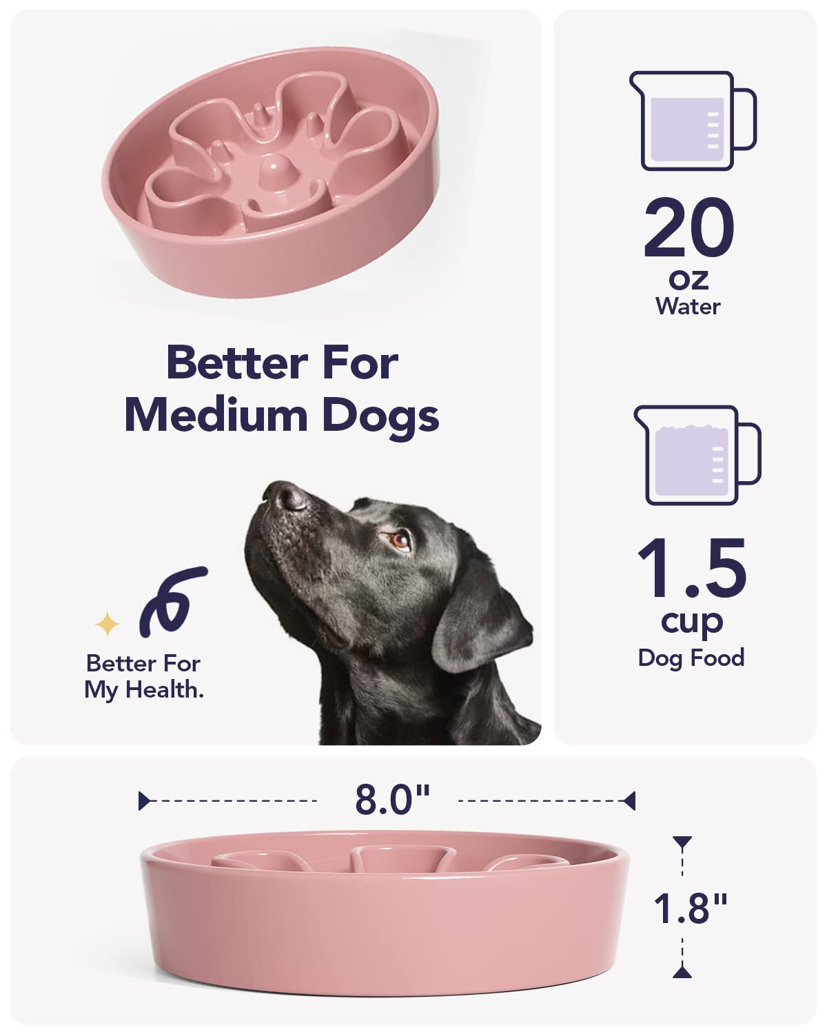 LE TAUCI slow feeder bowl ceramic microwave-safe for reheating food