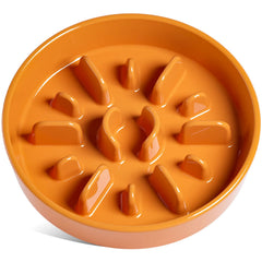 LE TAUCI slow-feeder bowl ceramic 3 cup for calmer meals and safer dining.