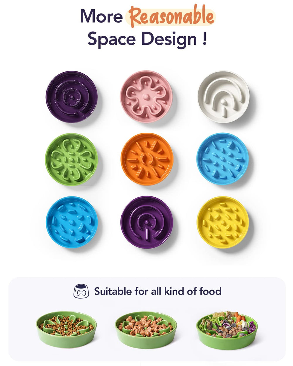 LE TAUCI ceramic slow feeder is microwave-safe for warming dog food