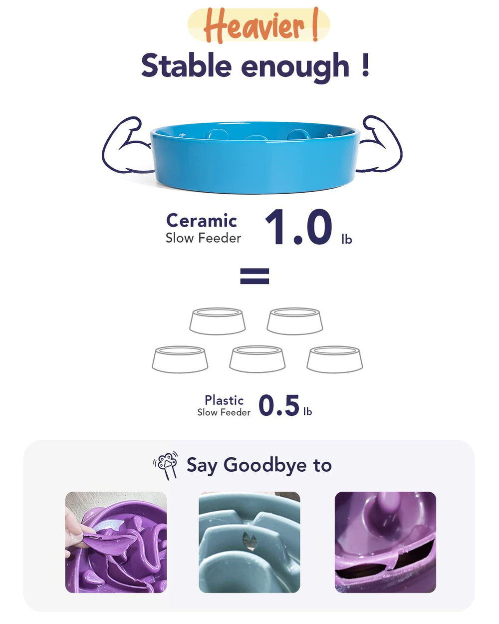 LE TAUCI Vortex Blue dishwasher-safe ceramic bowl for easy cleaning.