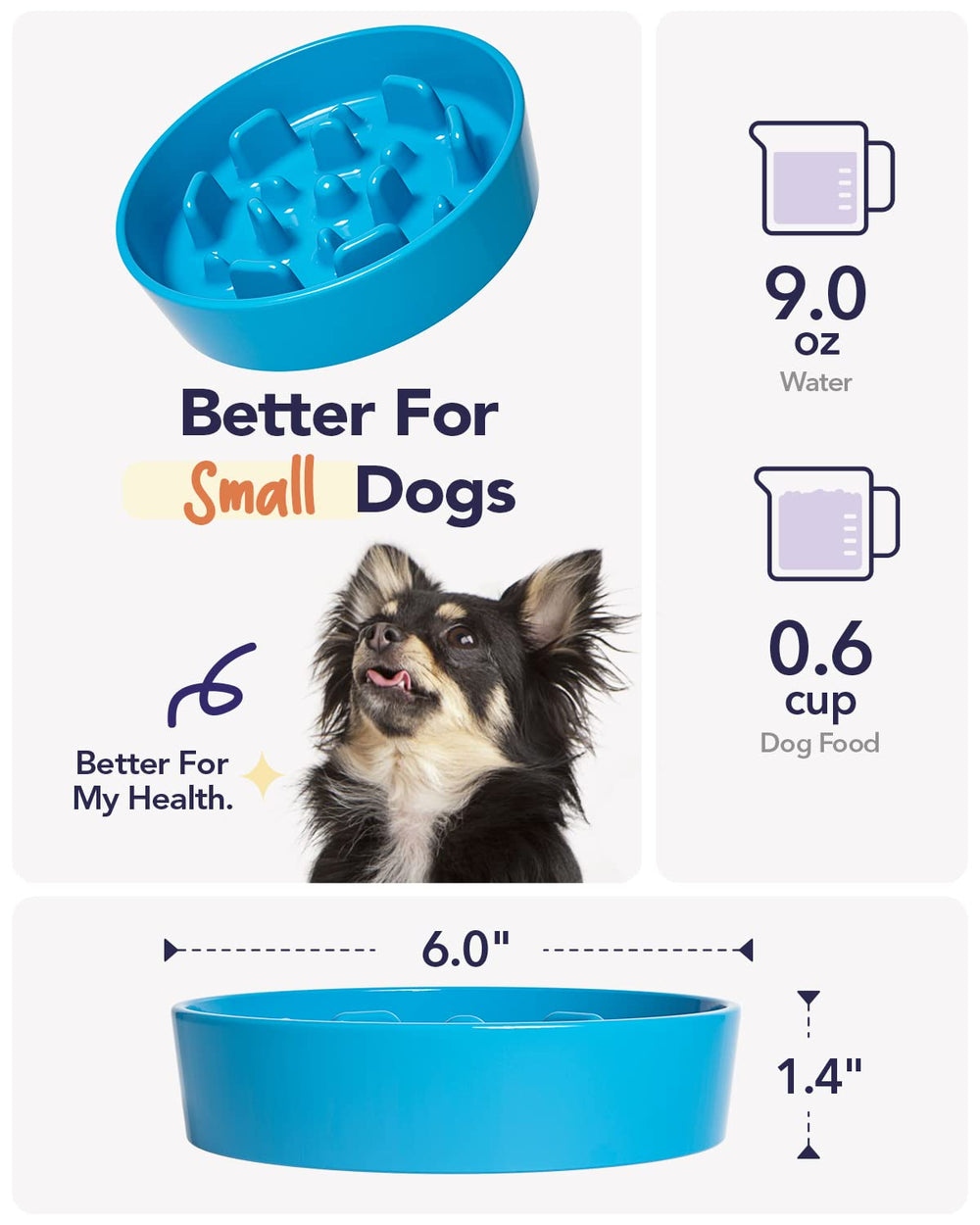 LE TAUCI Vortex Blue microwave-safe ceramic bowl for convenient reheating.