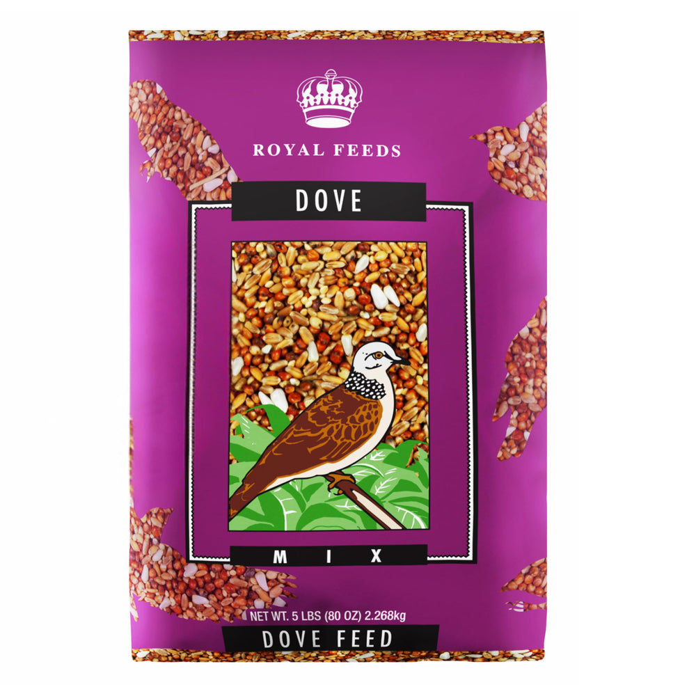 Leach Grain & Milling Co dove mix seed bag promotes balanced energy.
