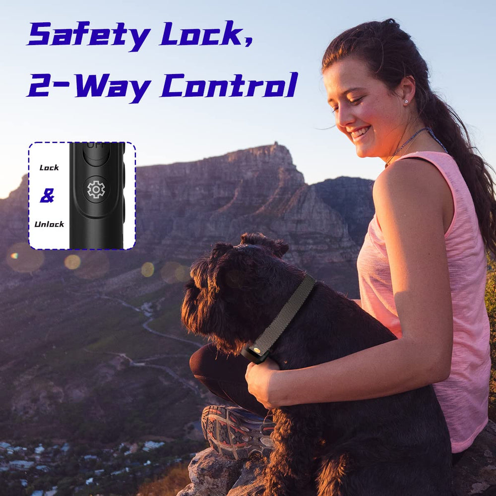 LeadGo dog training collar IPX7 waterproof for swimming and rainy days
