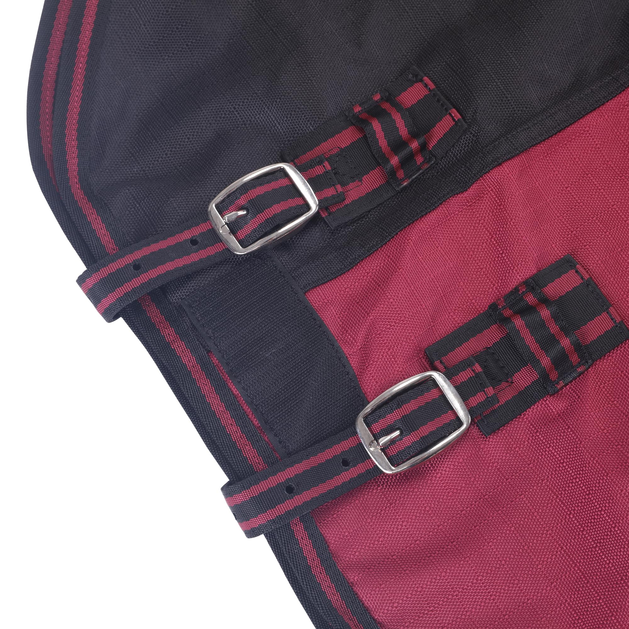 LEAFOREST 1200D turnout blanket back view highlights durable stitching for long-lasting outdoor use