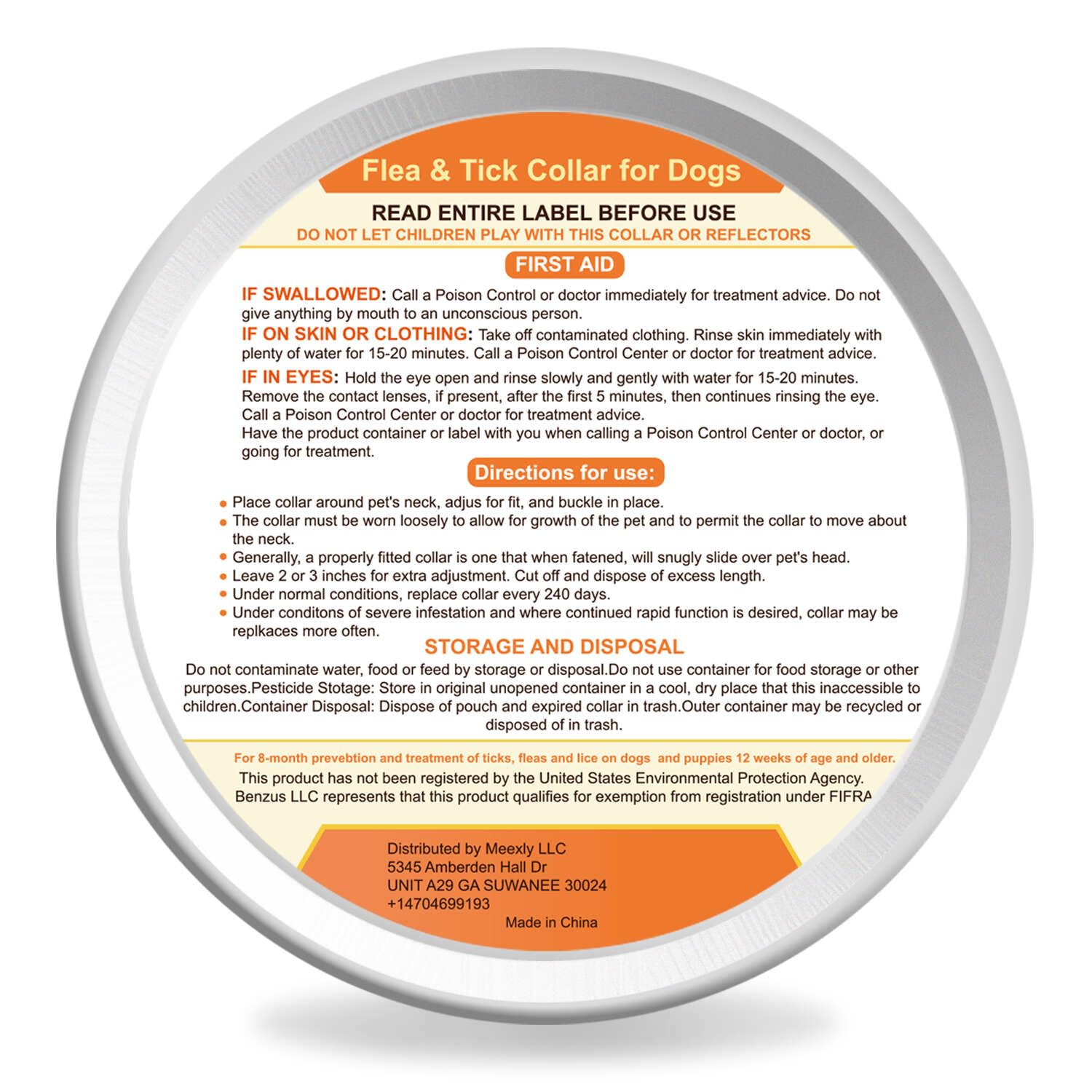 Leafloom flea collar kit includes a grooming comb to support routines
