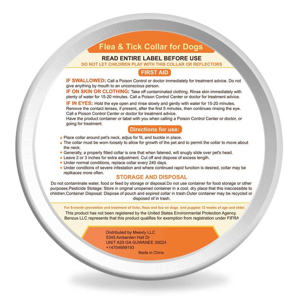 Leafloom flea collar kit includes a grooming comb to support routines