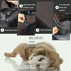 Lealchum dog booster elevated view lets dogs enjoy scenery