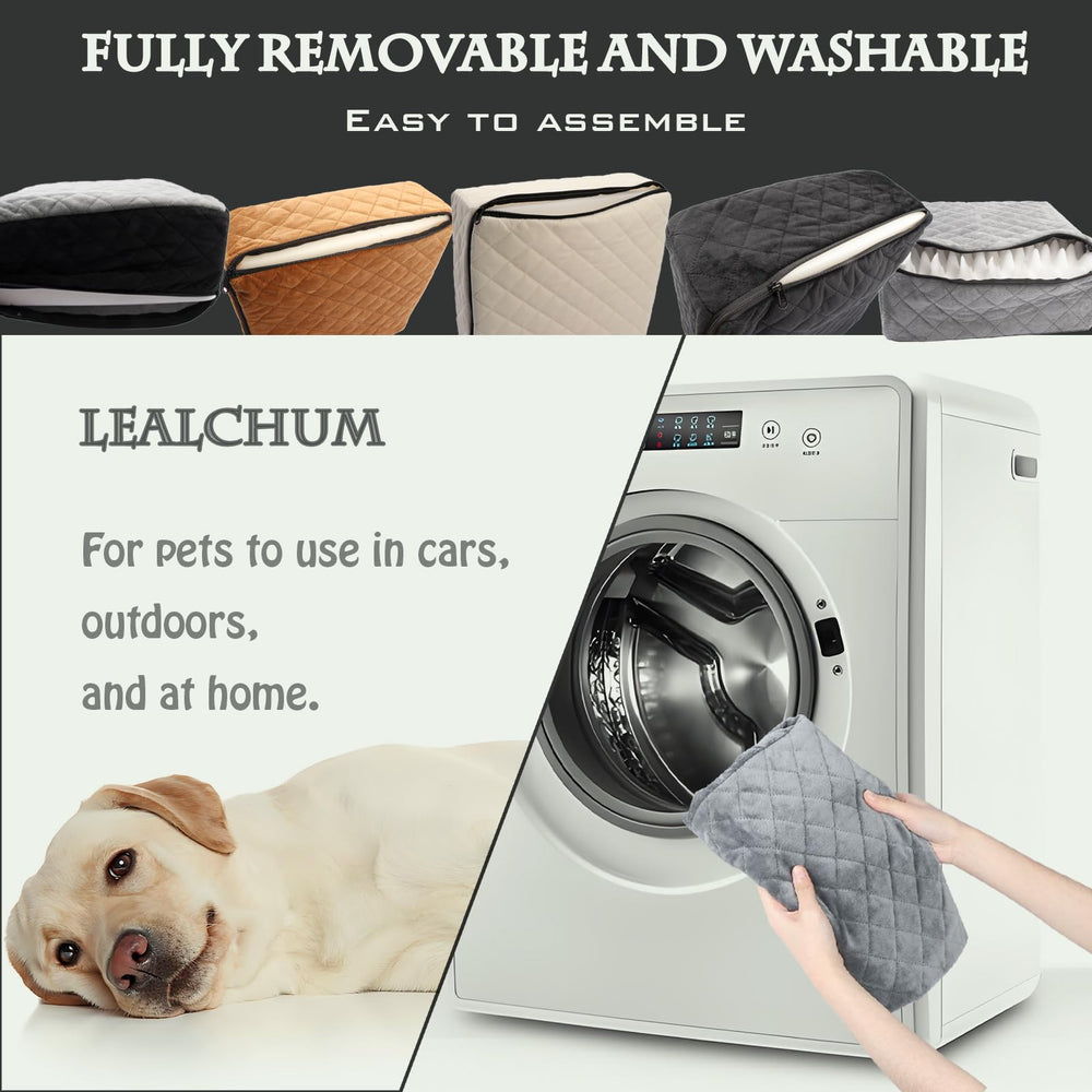 Lealchum dog booster storage pockets keep leashes and essentials handy