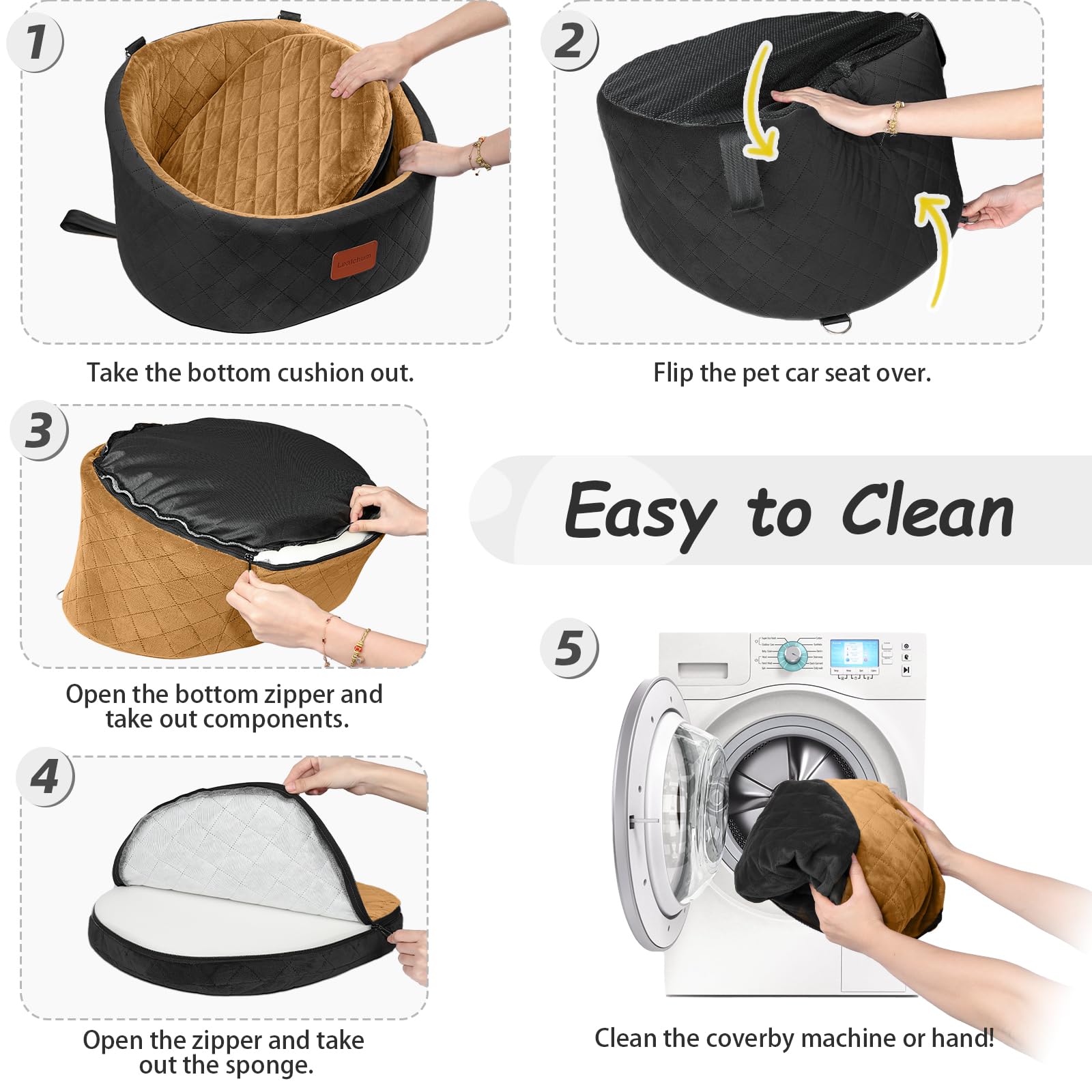 Lealchum washable cover for easy cleaning after adventures