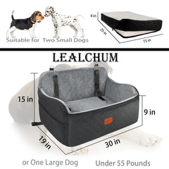 Lealchum dog seat bottom belt channel demonstrates safety belt routing