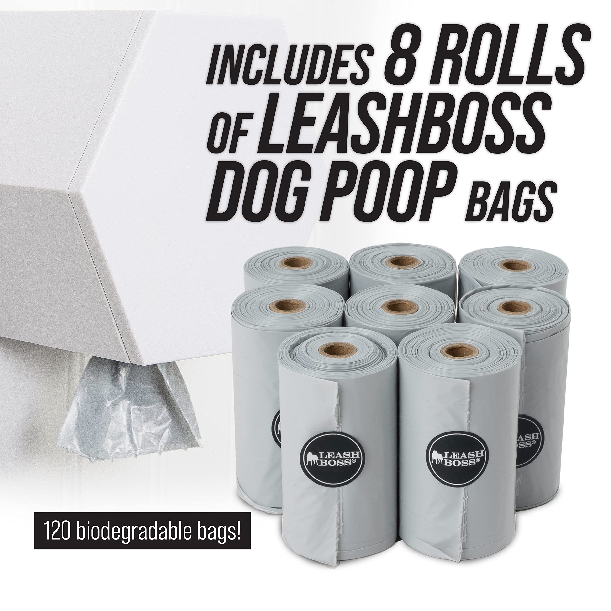 Leash Boss hardware included confirms quick setup and mounting.