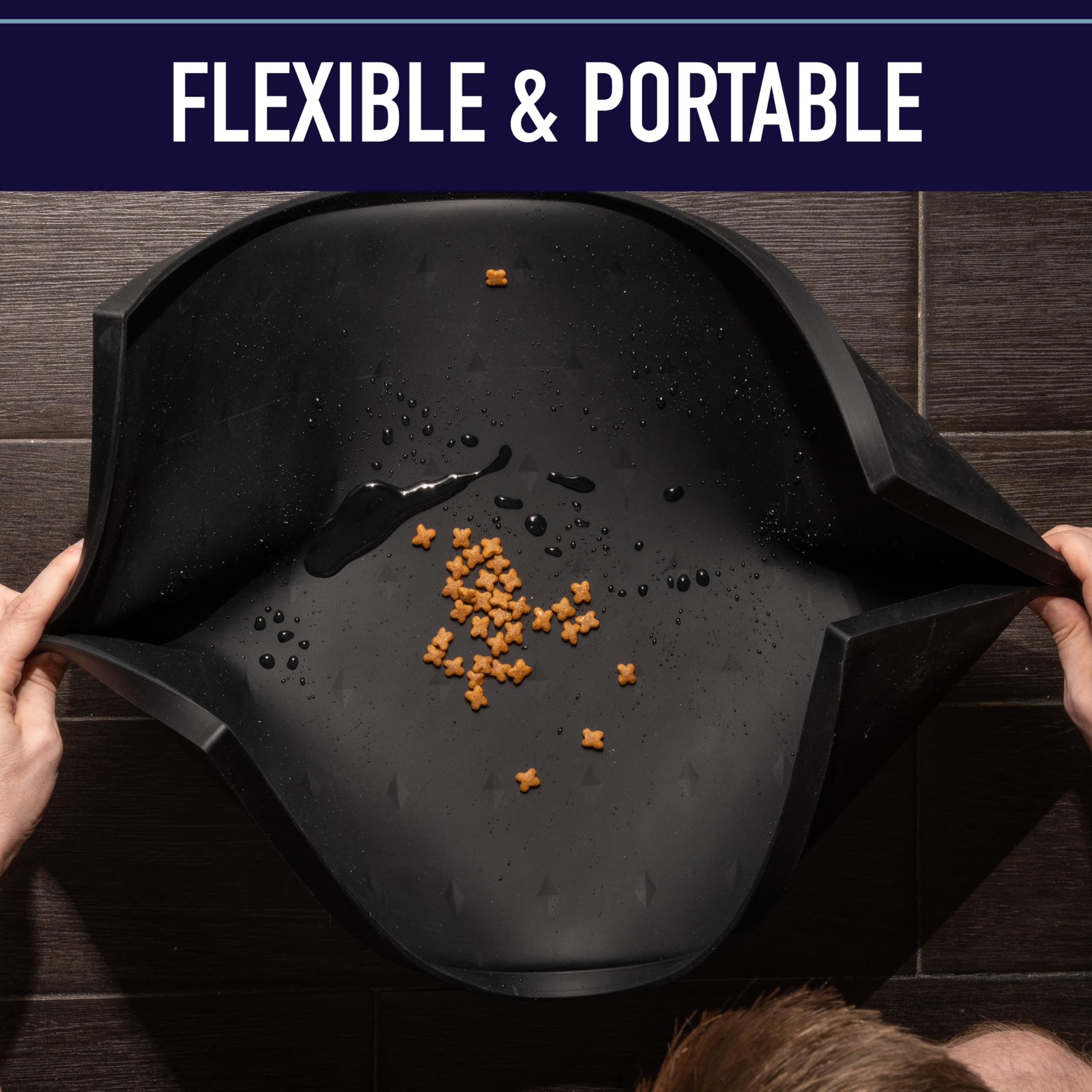 Leash Boss thick silicone design stays durable for busy feeding times.