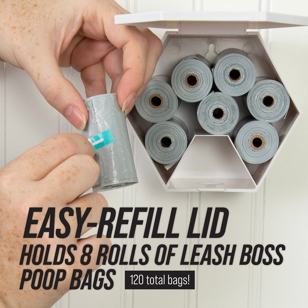 Leash Boss wall-mount in a hallway shows discreet, decor-friendly placement.