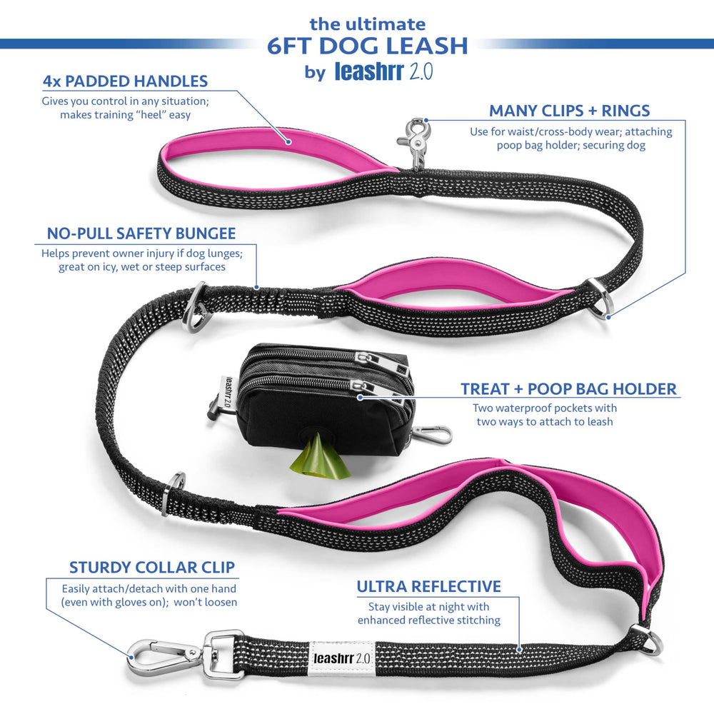 Leashrr 2.0 hands-free option supports waist or cross-body carrying