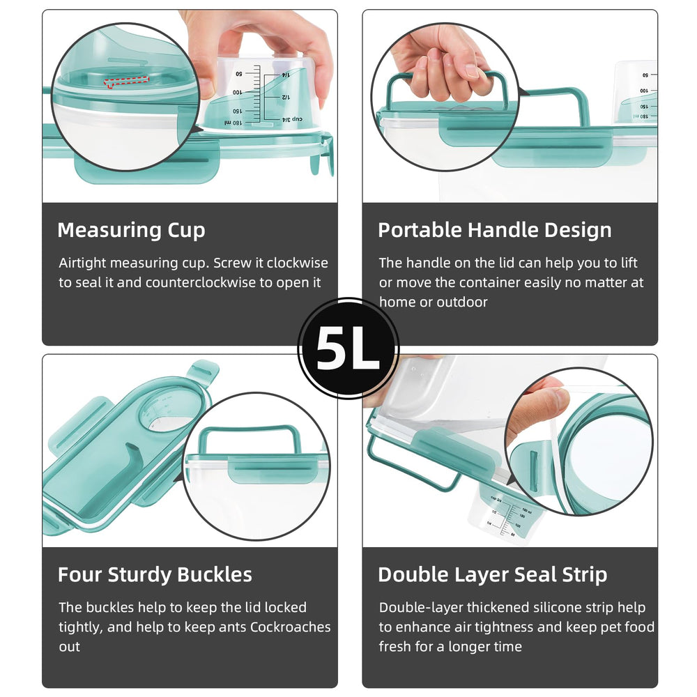 LEAWALK four buckles and silicone seals create airtight freshness