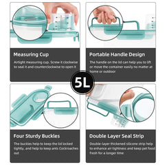 LEAWALK four buckles and silicone seals create airtight freshness