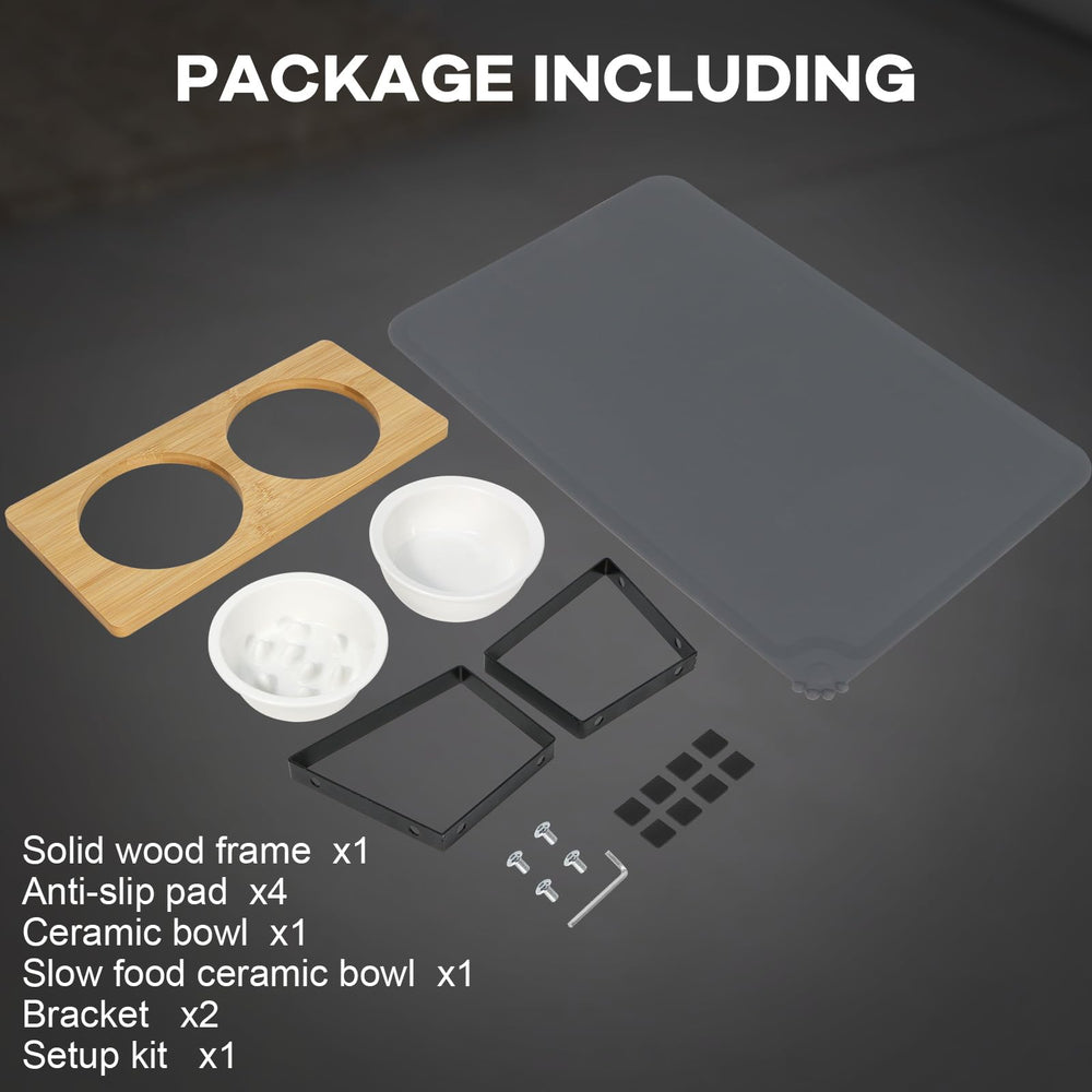 LEAWALK includes screws and non-slip mats for stable, safe feeding.