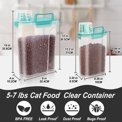 LEAWALK BPA free transparent body keeps contents visible and safe