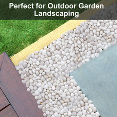 Lechloris white river rocks for terrariums create naturalistic, smooth-edged highlights.