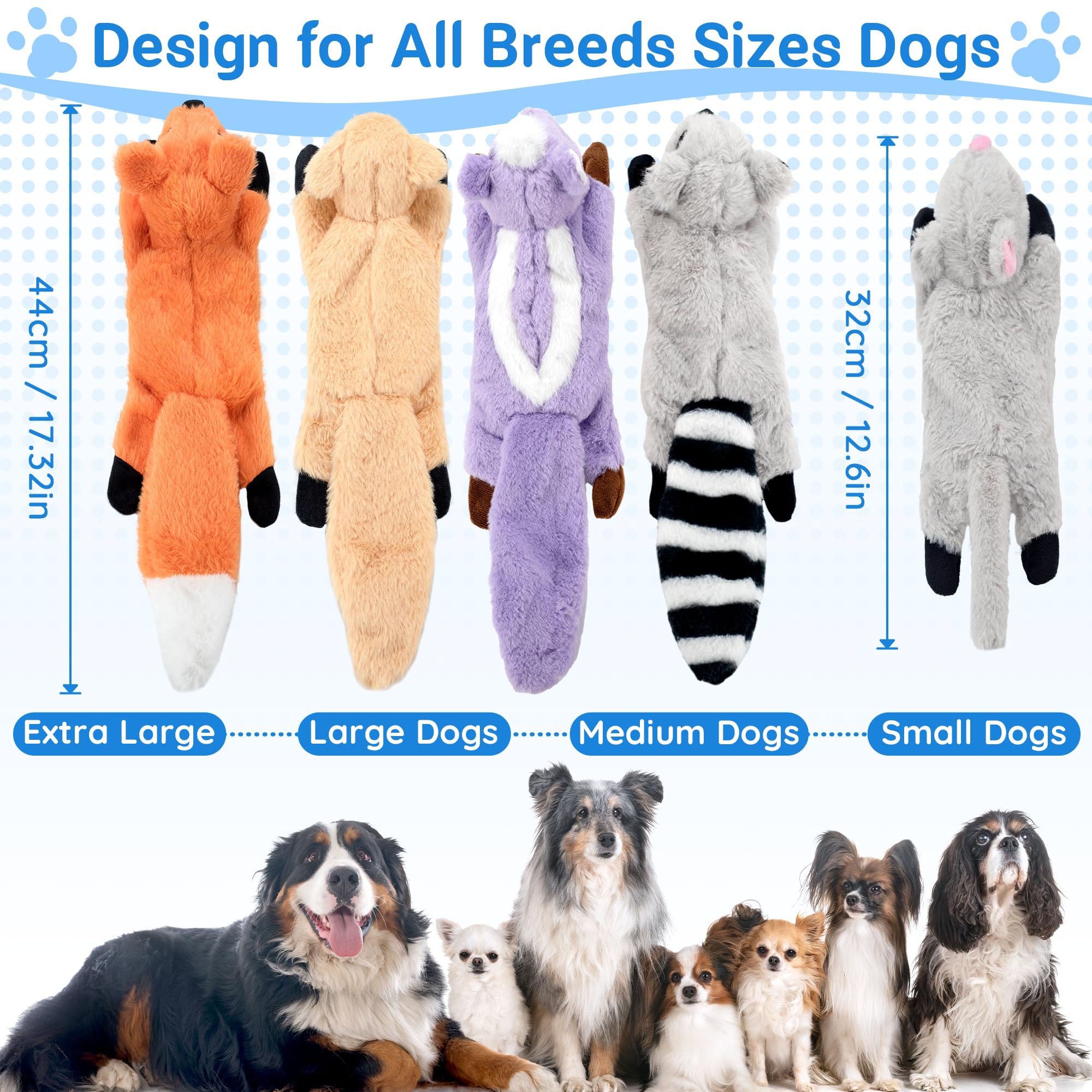 LECHONG 420 GSM plush enhances durability for strong chewers