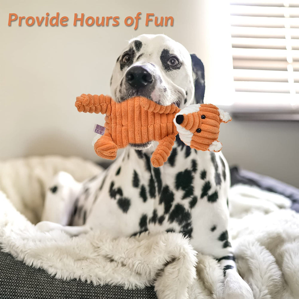 LECHONG 5Pack collection image showing variety of plush squeaky toys