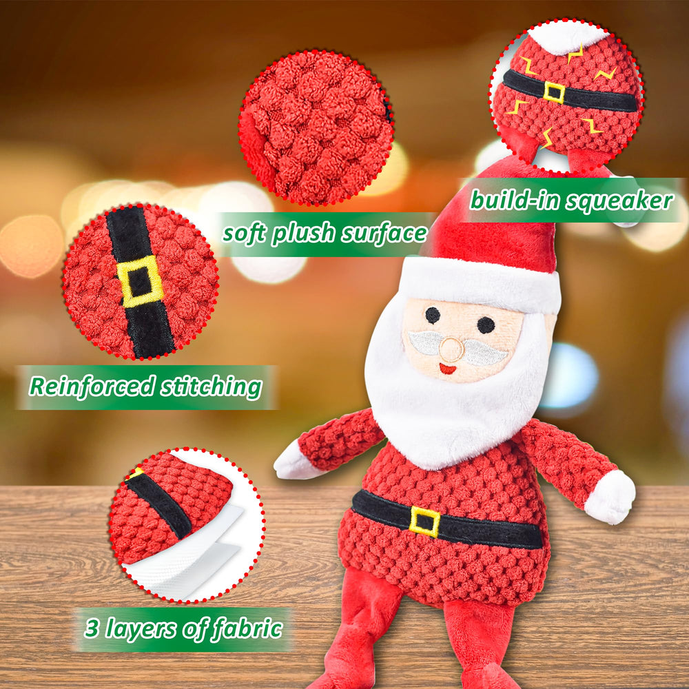 LECHONG Gingerbread Man toy with squeaker for interactive play