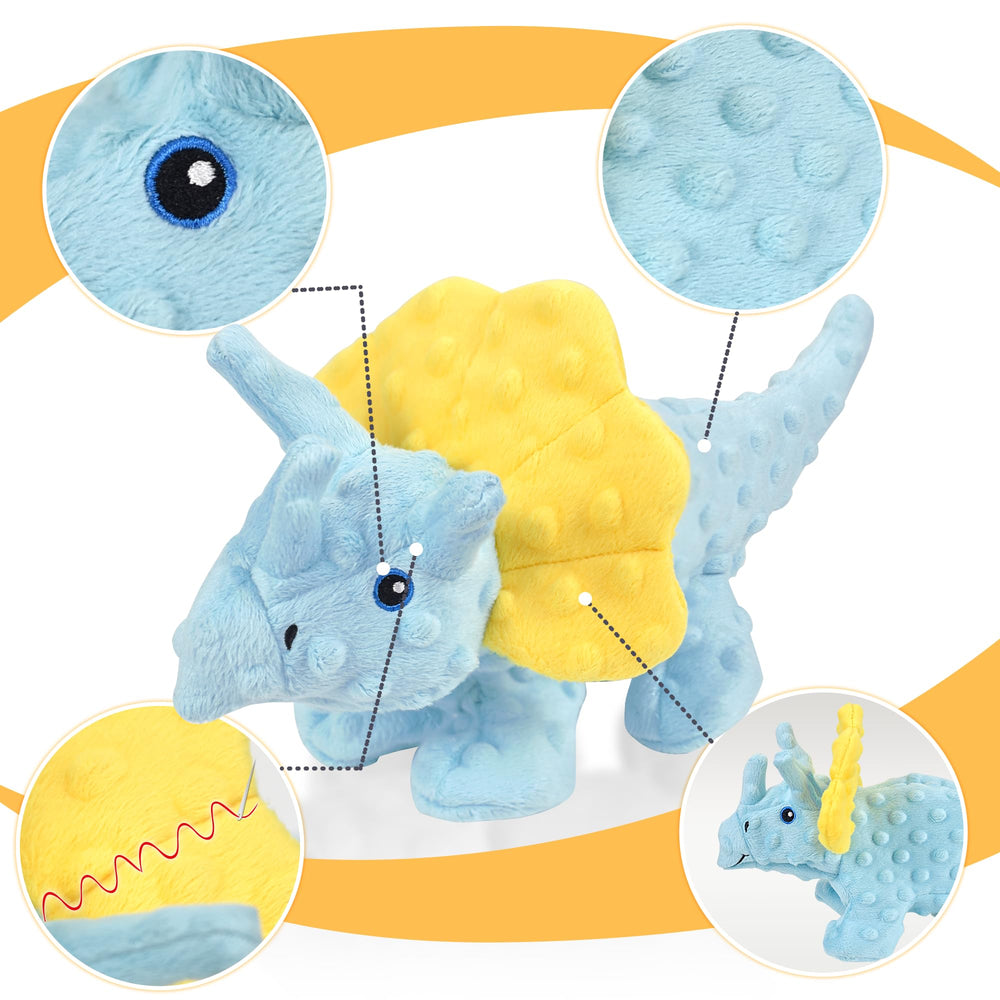 LECHONG no-stuffing dog toys tug-play—versatile for fetch and interactive games.