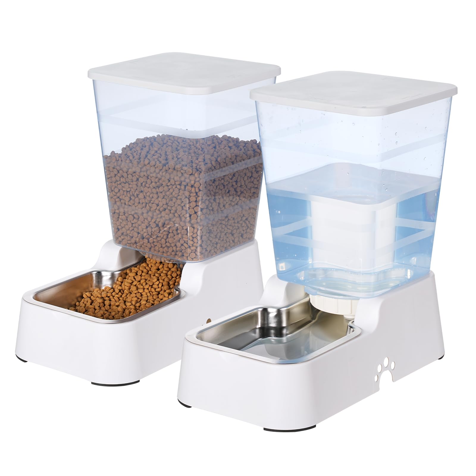 Leefele automatic waterer assembly shows a durable, rust-resistant stainless steel bowl for daily hydration.