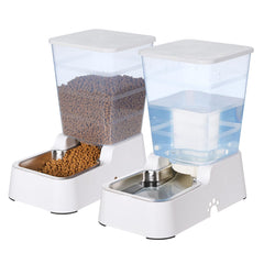 Leefele automatic waterer assembly shows a durable, rust-resistant stainless steel bowl for daily hydration.