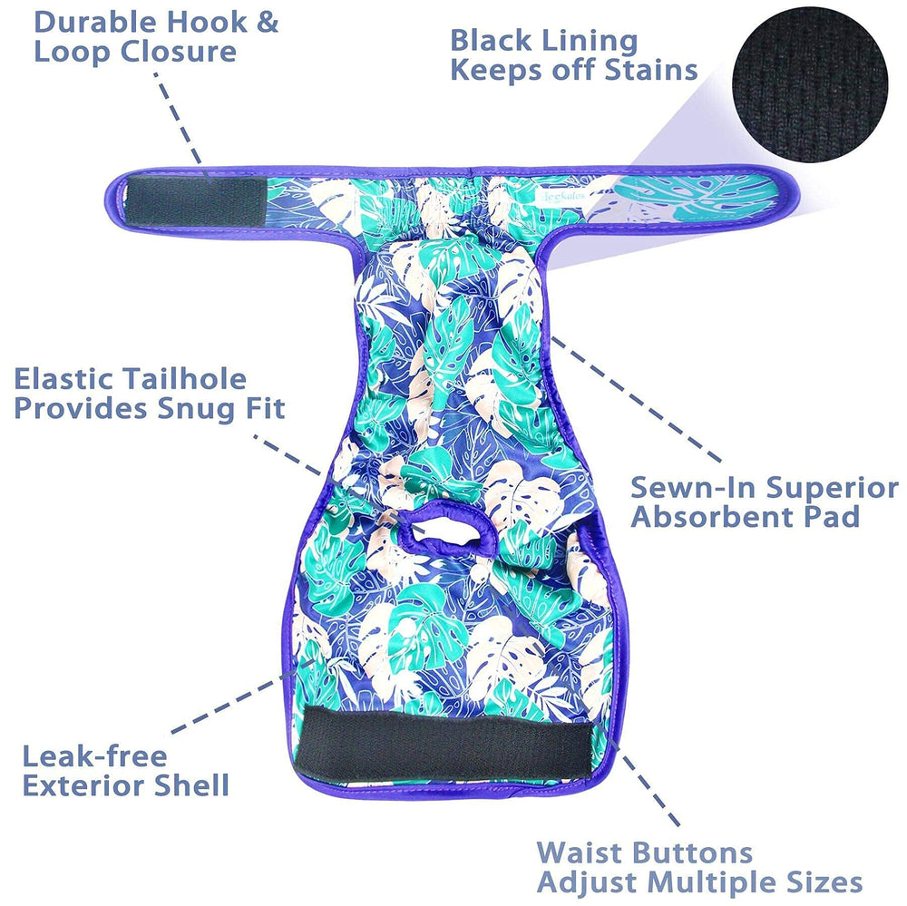 Leekalos absorbent pad closeup demonstrates leak-free protection during overnight or play.