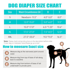 Leekalos dog diaper showcasing high-absorbent pad and leak-free outer shell for protection