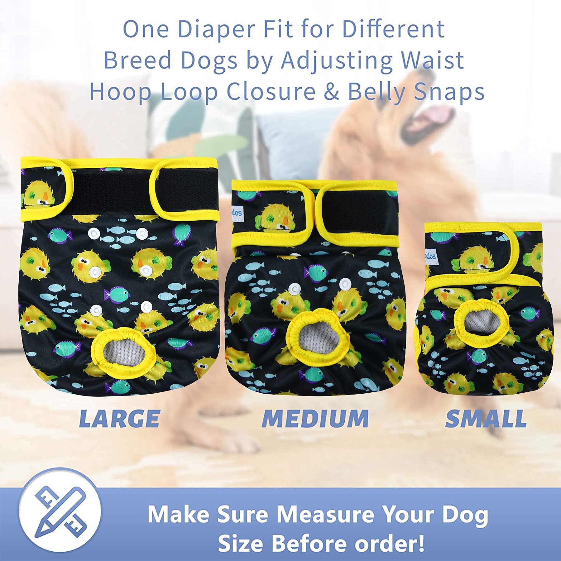 Leekalos washable diaper emphasizes durable stitching for everyday reuse.