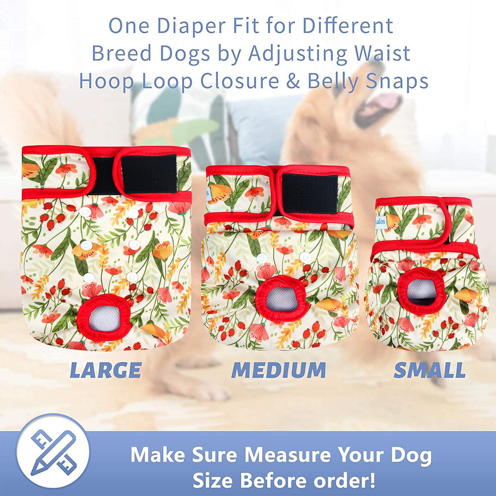 Leekalos reusable dog-diapers soft-material design reduces rubbing and irritation during wear