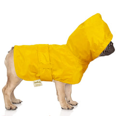 LeerKing raincoat in bright yellow increases visibility during walks
