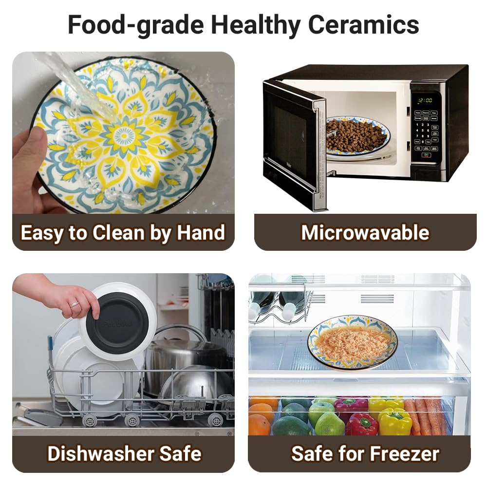 Leewheel stackable ceramic bowls save cabinet space.
