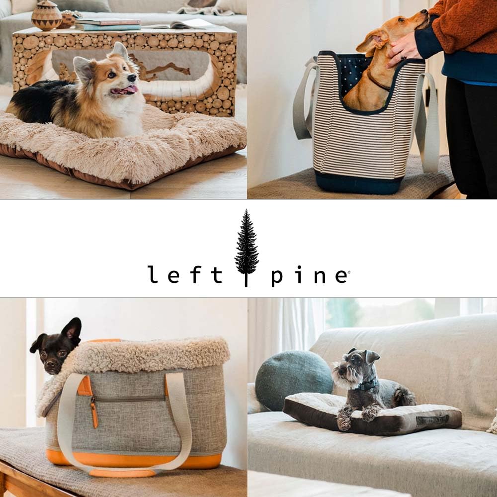 LeftPine x P.L.A.Y. Deluxe Dog Carrier Charcoal removable liner for easy cleaning