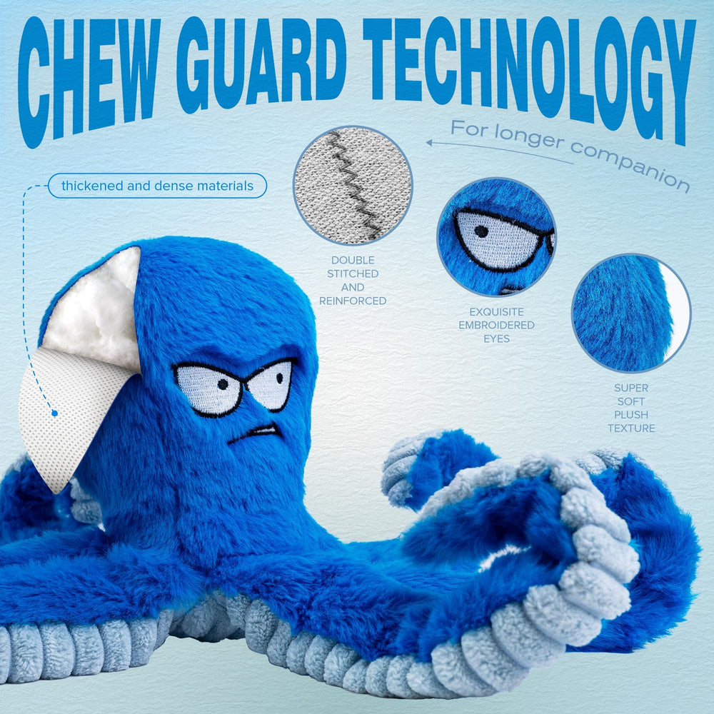 LEGEND SANDY plush toy with crinkly tentacles enhances auditory stimulation.
