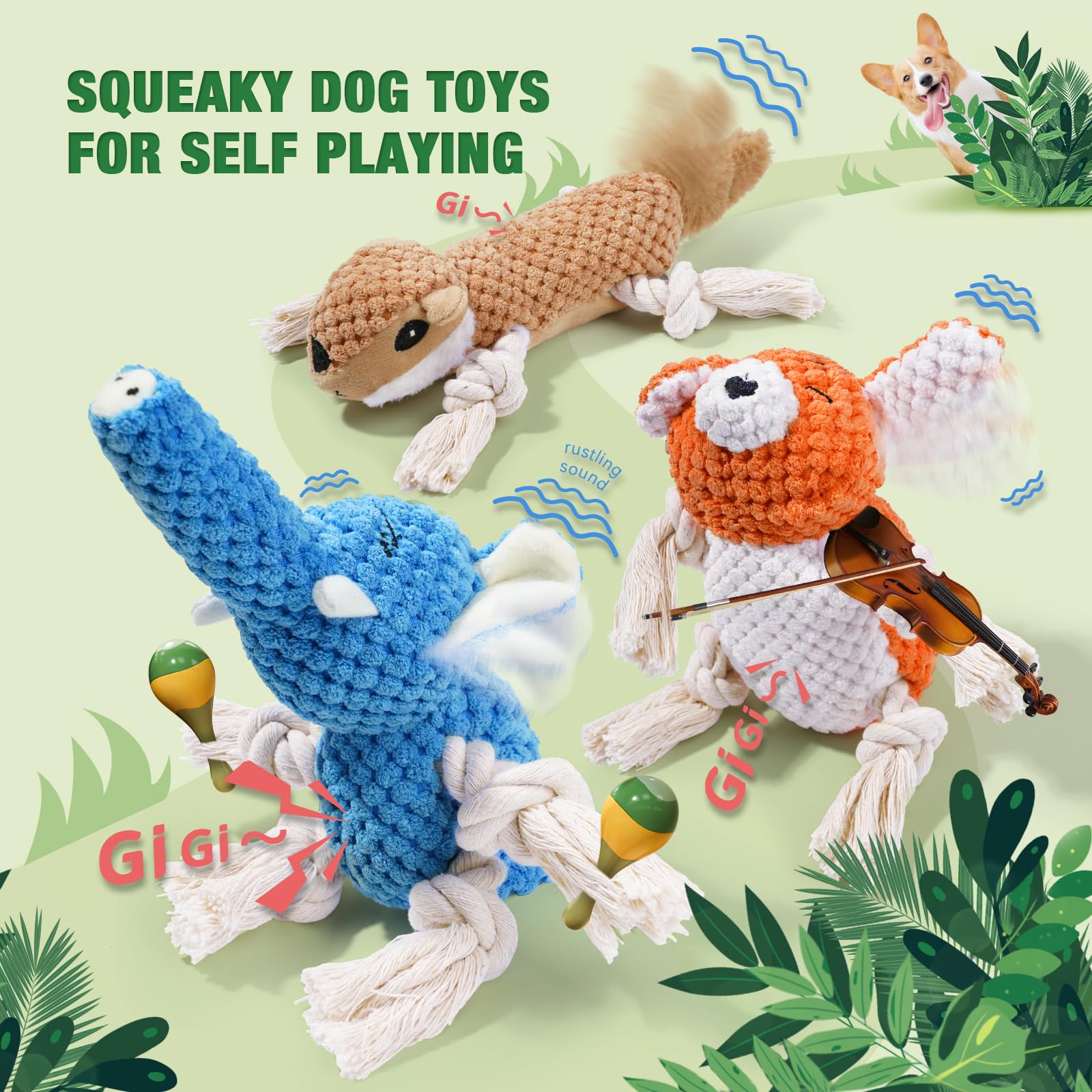 LEGEND SANDY scorpion plush chew toy with durable fabric for small dogs