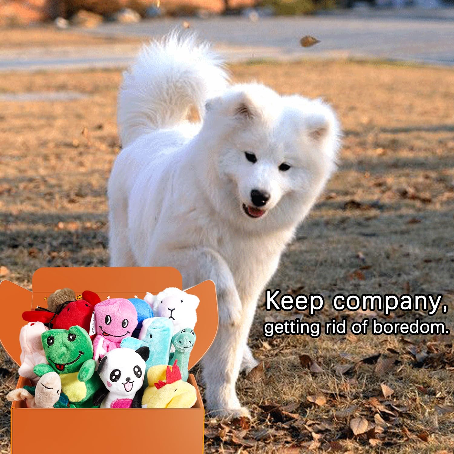 LEGEND SANDY frog toy squeaker supports mental stimulation and exercise.