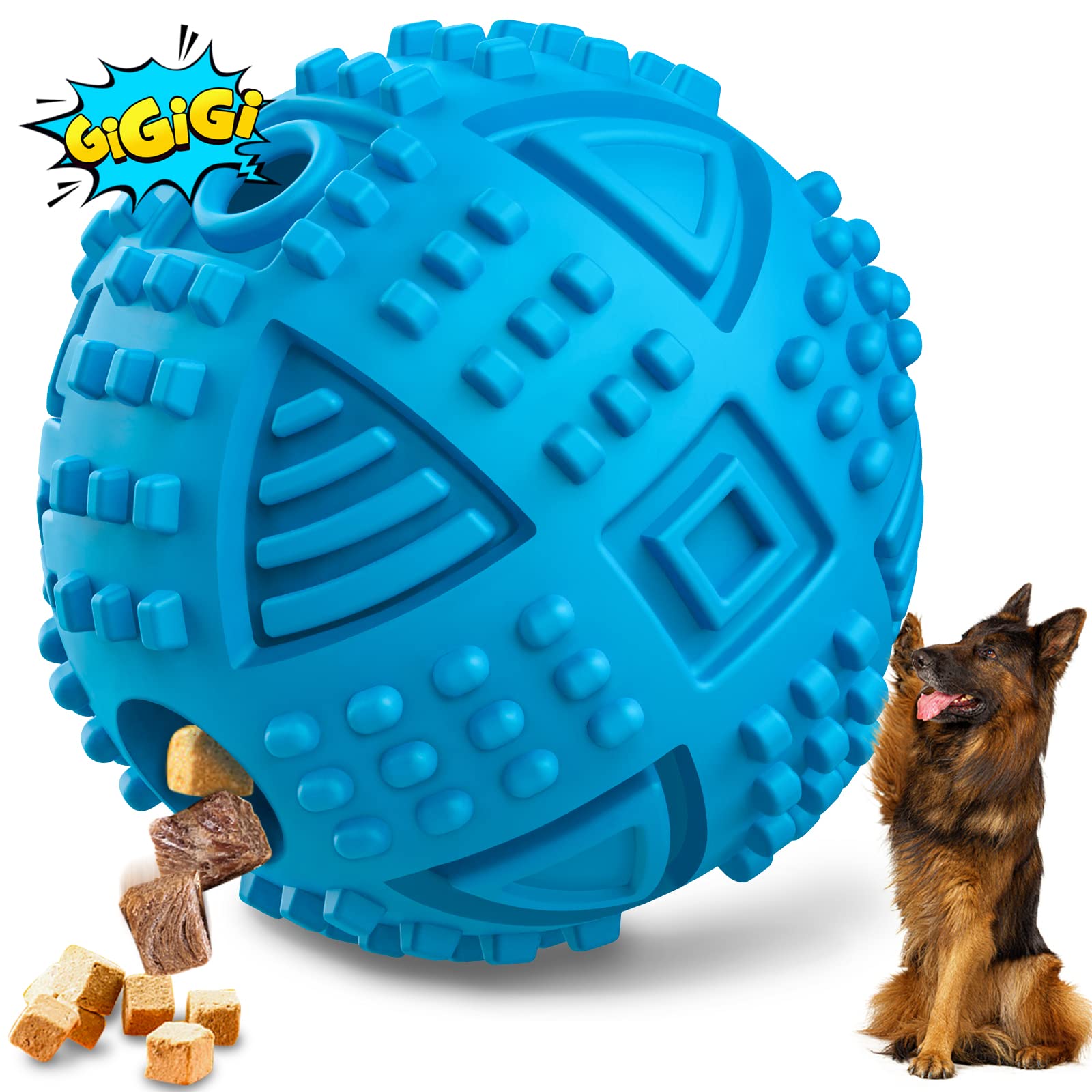 LEGEND SANDY dog ball treat-dispensing showcases engaging rewards for smart play and training.