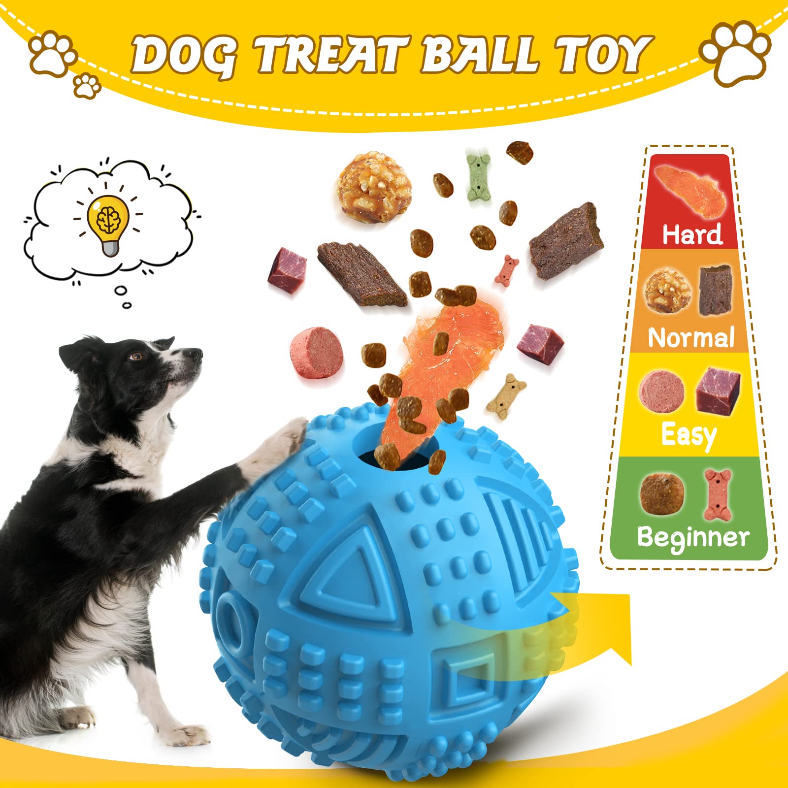 LEGEND SANDY durable-natural-rubber-ball highlights chew resilience for aggressive chewers.